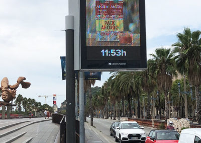 Mono poster led para ayuntamientos