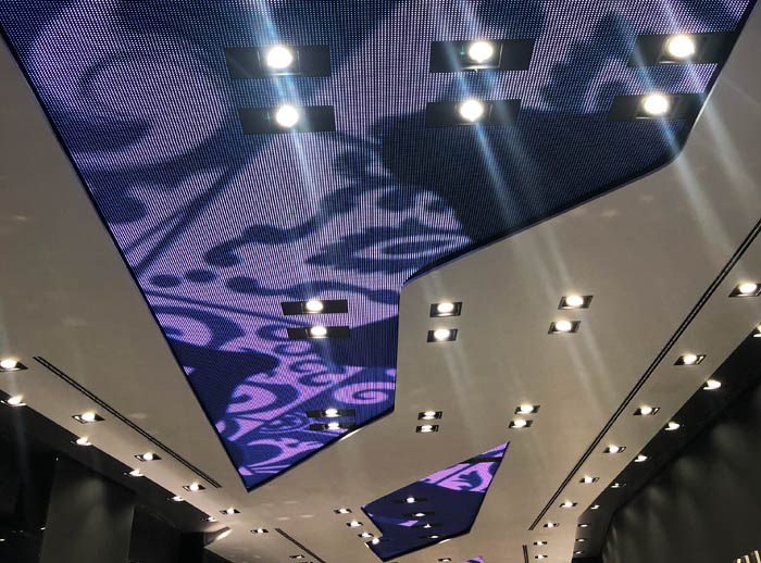Ceiling led screens