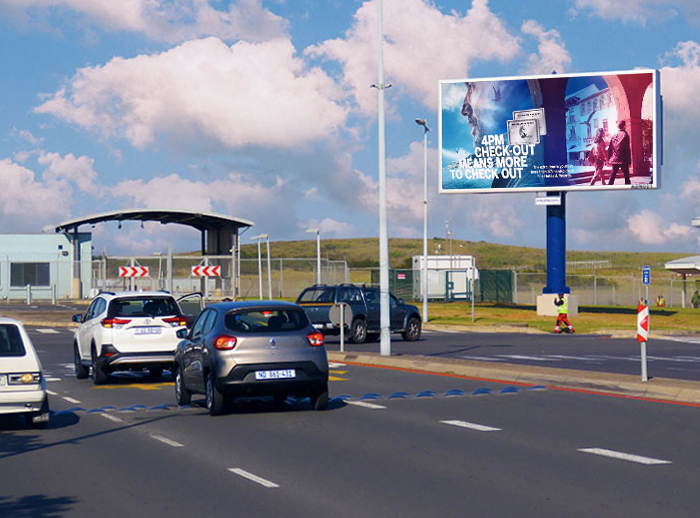 Led monoposters for airports