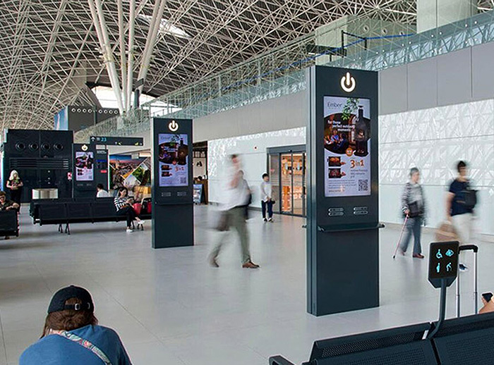 Led mupis for airports