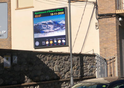 Pantalla LED para el Ayuntamiento d’Esterri d’Àneu