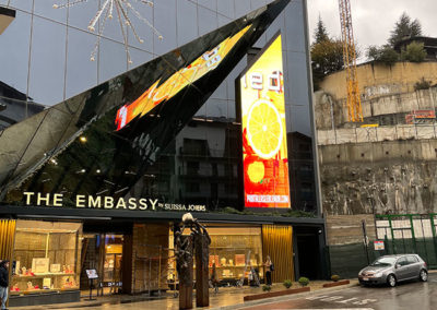 Installation of LED Display for Jewelry The Embassy