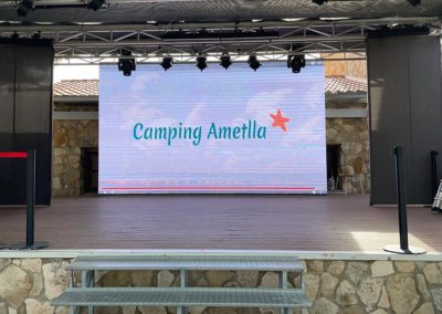 Instalación de Pantalla LED exterior en Camping