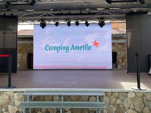 Pantalla LED, Camping – L’Ametlla de Mar