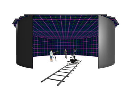 Estudios de filmación con pantallas LED