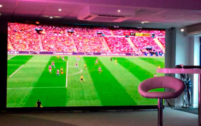 LED screens to watch football matches.