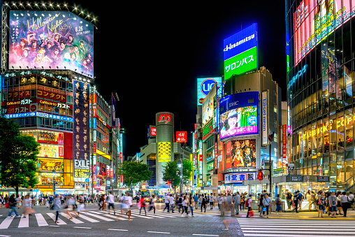 LED screens in the smart city of Shibuya